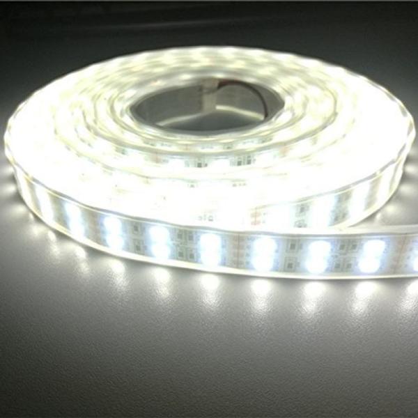 LEDテープ 防水 5M ホワイト 24V SMD5050 600連 高輝度 白ベース 船舶照明 屋...