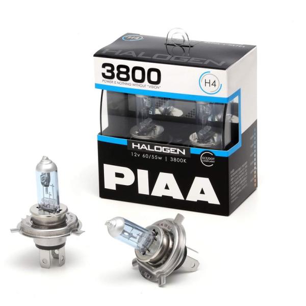 PIAA ヘッドライト・フォグランプ用 ハロゲン H4 3800K 車検対応 2個入 12V 60/...