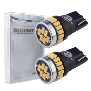 ベルライトBELLELiGHT T10 LEDバルブ 3014チップ 24連 2個セット (24連アンバー)｜quvmall2