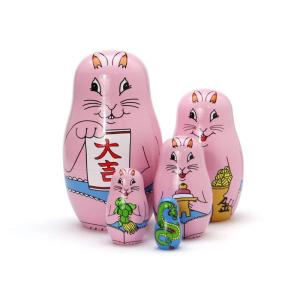 ハッピー ニュー ラビット MIDORI KOMATSU Happy New Rabbit マトリョーシカ｜quvmall2