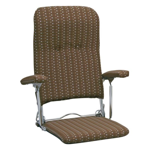 宮武製作所 座椅子 PLACE 幅40×奥行き51~73×高さ44~53cm ブラウン 日本製 YS...