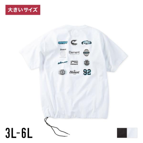 大きいサイズ 半袖Tシャツ カットソー メンズ ELEMENT(エレメント) DRY&amp;HEAVY A...