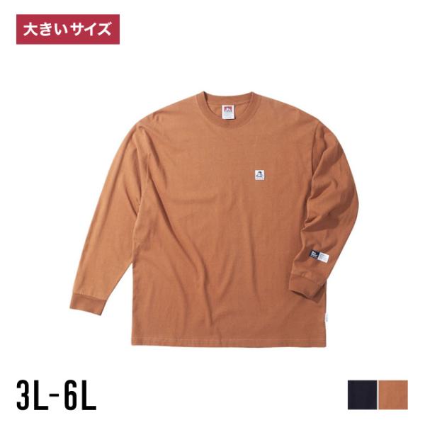 大きいサイズ 長袖Tシャツ カットソー メンズ  BEN DAVIS 3L 4L 5L 6L カジュ...