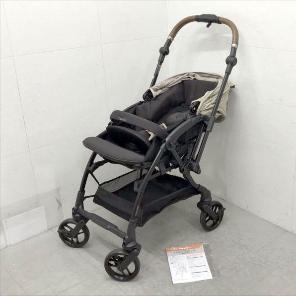 E0628YO ◆0620_16凹【美品】ベビーカー A型 両対面 コンビ 119353  ホワイト...