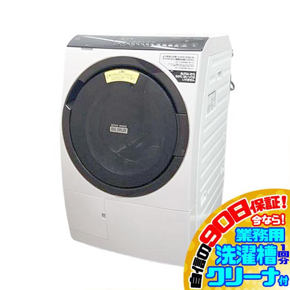 E4027YO  90日保証！【美品】ドラム式洗濯乾燥機 日立 BD-SX110FR(N) 20年製...