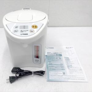 E6636YO ◆0810_2凹【美品】電気ポット マイコン 2.2L タイガー魔法瓶(TIGER) PDR-G221W 26年製 節電 VE保温家電