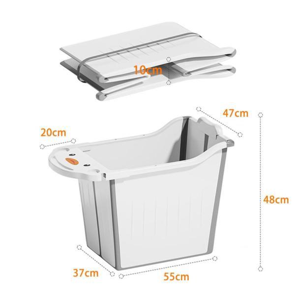 バスタブ 折り畳み浴槽 ポータブルバスタブ 組立不要 簡易浴槽 バスタブ 風呂バケッツ 持運び便利 ...
