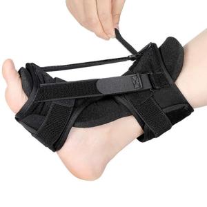 足底筋膜炎ナイトスプリント、弾性ストラップ付き調節可能な背側ナイトスプリントフット、通気性パッド、足底筋膜炎、かかと、足首、アーチ足の痛み、アキレス腱