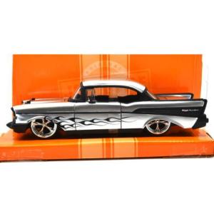 1/24 シェビー ベルエア 1957 Chevy Bel Air Silver JADATOYS ジャダトイズ ミニカー アメ車｜r-and-b