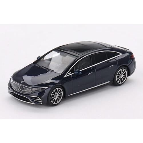 1/64 Mercedes-Benz EQS 580 4Matic Blue Metallic LH...