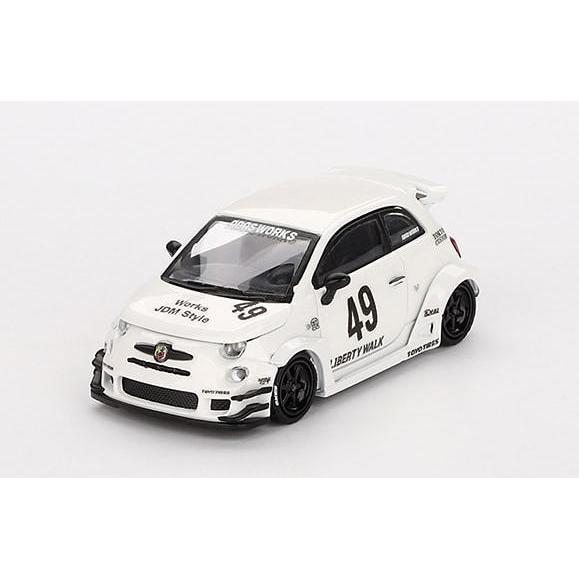 1/64 LB-WORKS ×Abas Works Abarth 595 Gara White LH...