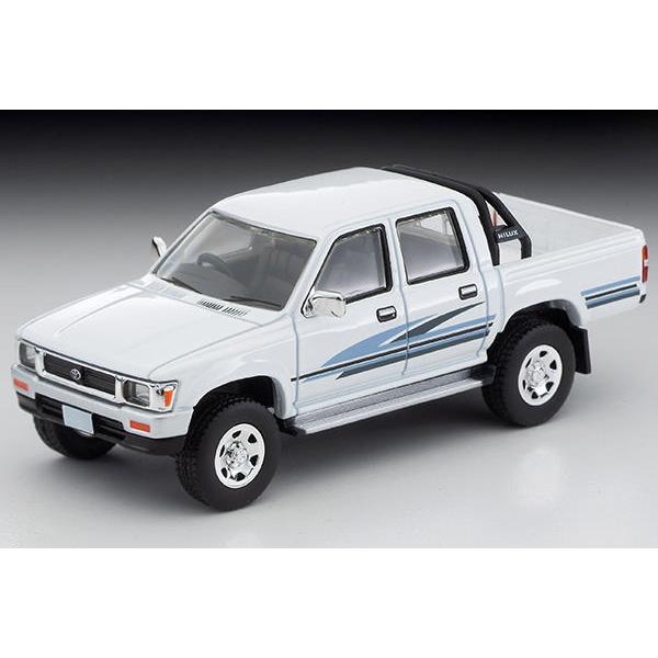 1/64 トヨタ ハイラックス 4WD ピックアップ ダブルキャブ SSR 91年式 白 トミカ リ...