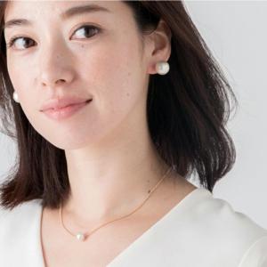 イヤリング ノンホールピアス 樹脂 パール 金...の詳細画像2