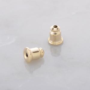 シリコンゴム入りピアスキャッチ 2ペアセット キャッチ ゴールドカラー シルバーカラー 調整不要 挿し込むだけ キャッチ なくした