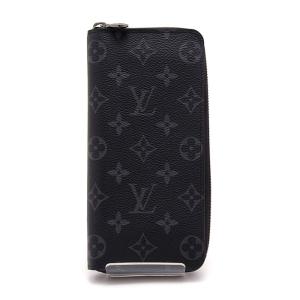 ルイヴィトン 長財布 モノグラムエクリプス ジッピー・ウォレット ヴェルティカル M62295 ブラック LOUIS VUITTON フランス製 メンズ ブランド財布 中古 美品｜r-deco-online