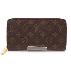 ルイヴィトン 長財布 モノグラム ジッピー・ウォレット M41896 コクリコ LOUIS VUITTON フランス製 レッド ブラウン ブランド財布 中古 良品｜r-deco-online