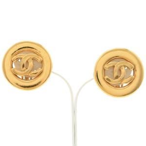 CHANEL シャネル イヤリング ココマーク サークル ヴィンテージ ゴールド アクセサリー レディース コスチュームジュエリー 中古 良品