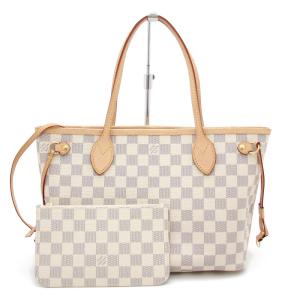 ルイヴィトン トートバッグ ダミエ・アズール ネヴァーフルPM N41362 LOUIS VUITTON LV ブランド レディース フランス製 中古 良品｜r-deco-online