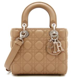 DIOR レディディオール カナージュ ミニ 2WAYハンドバッグ レザー