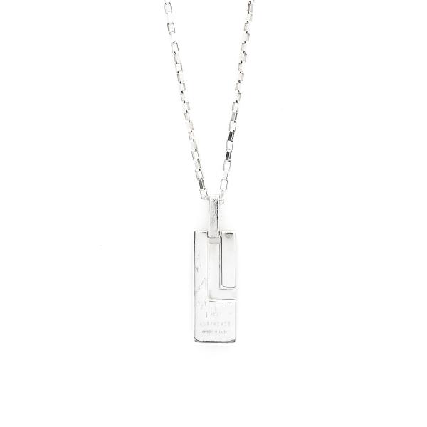 GUCCI グッチ ネックレス ペンダント Ag925 Gロゴ プレート 145170 J8400 ...
