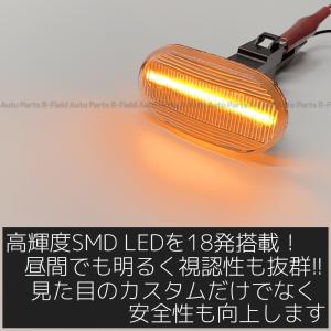 LED シーケンシャル サイドマーカー クリア...の詳細画像1