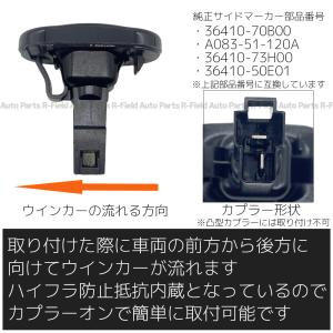 LED シーケンシャル サイドマーカー スモー...の詳細画像4