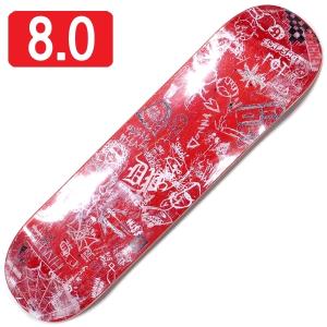 【8.0" デッキ スケートボード ホッケー】Hockey Desk Carve 8.0" Red｜r-fskateshop