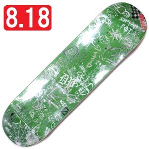 【8.18" デッキ スケートボード ホッケー】Hockey Desk Carve 8.18" Green｜r-fskateshop
