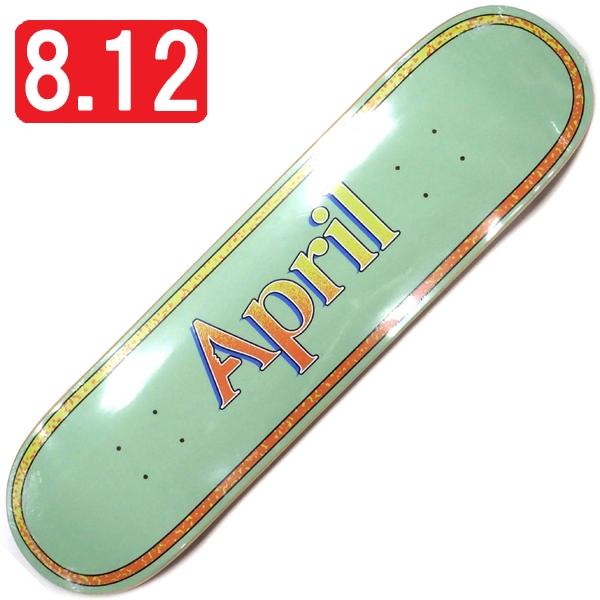 【8.125&quot; デッキ スケートボード エイプリル】April AP Logo Retro 8.12...