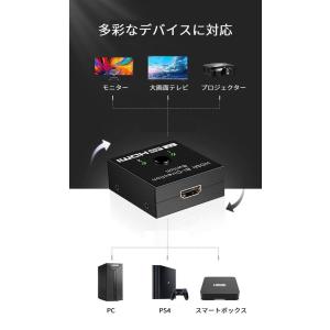 HDMI 4K対応セレクター 切替器 2入力1...の詳細画像2