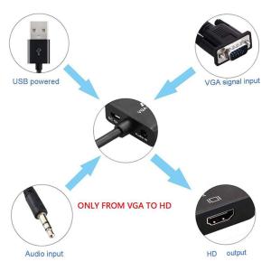 VGA HDMI変換ケーブル VGA to H...の詳細画像2