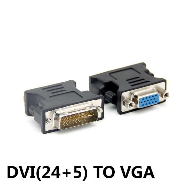 DVI(24+5)→VGA変換プラグ DVI変換プラグ DVI(オス)-VGA(メス)変換アダプター...