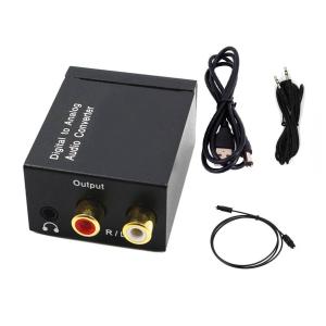 オーディオ変換機 アナログ音声RCA（R/L）から光デジタル(Toslink