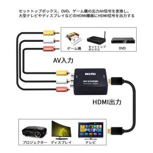 RCA→HDMI 変換器 AVコンバーター 3...の詳細画像2