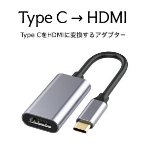 Type C → HDMI 変換アダプター　Type C オス HDMI メス変換アダプター　変換ケーブル