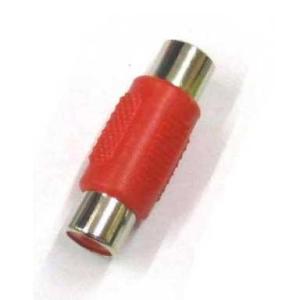 1RCA - 1RCA 端子用 赤 ジョイント (メス−メス) AVケーブル延長 オーディオケーブル...