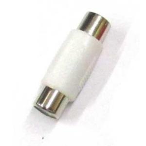 1RCA - 1RCA 端子用 白 ジョイント (メス−メス) AVケーブル延長 オーディオケーブル延長 (W11)