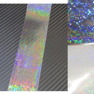 ホログラムシート フィルム クリアドット 4cmx30cm 1枚 ホログラム 極薄