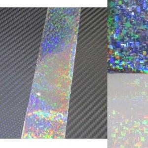 ホログラムシート フィルム クリアフレークB 4cmx30cm 1枚 ホログラム 極薄