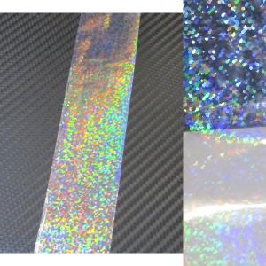 ホログラムシート フィルム クリアフレークB 4cmx30cm 1枚 ホログラム 極薄