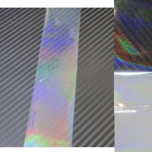 ホログラムシート フィルム クリアサンド 4cmx30cm 1枚 ホログラム 極薄