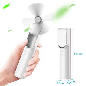 【在庫一掃】携帯扇風機 手持ち扇風機 USB充電式 ファン 2in1 ミニファン ハンディファン 人気 モバイルバッテリー内蔵 4800mAh 大容量 （国内出荷）