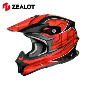 ZEALOT MadJumper2 マッドジャンパー2  CARBON HYBRID STD GRAPHIC RED MJC0016 オフロードヘルメット 軽量