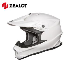 ZEALOT MadJumper2 マッドジャンパー2 SOLID WHITE FRP　ソリッド ホワイト オフロードヘルメット 軽量｜r-o-k-u