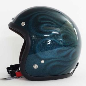 ヘルメット 72Jam  JGシリーズ JG-16 (FREE/XL）GHOST FLAME ブルー バイクヘルメット アメリカン