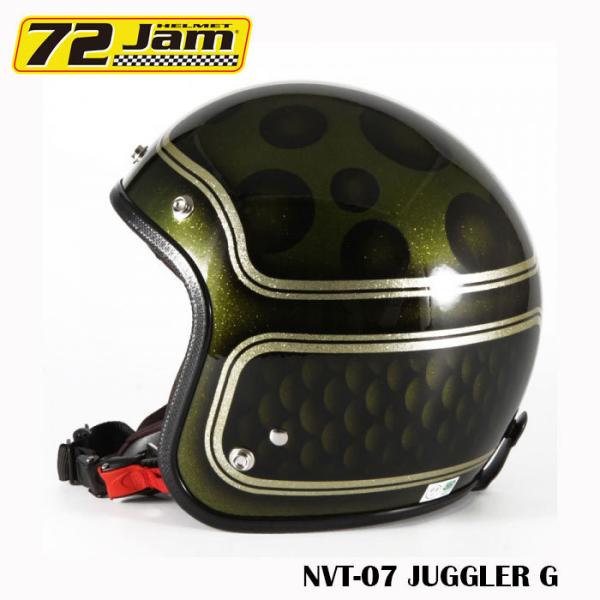 ジェットヘルメット 72Jam ヴィンテージGREEN VNT-07  JUGGLER G おしゃれ...