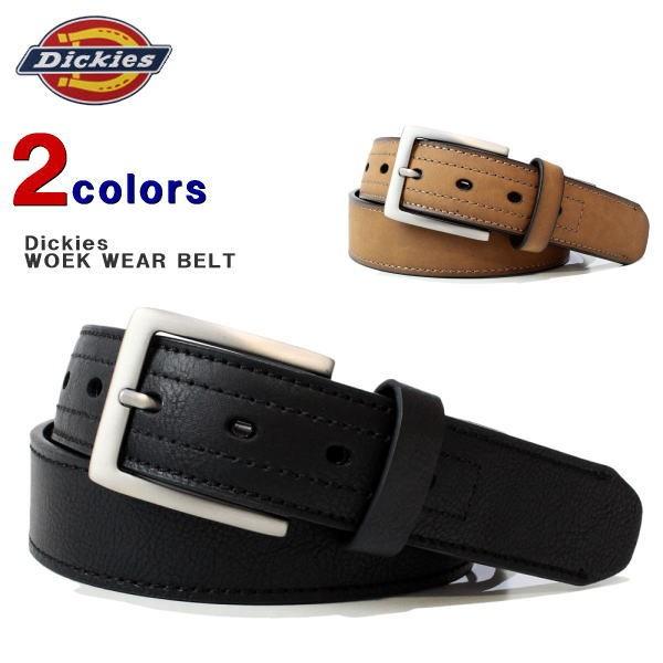 ディッキーズ ベルト　Dickies (ディッキーズ)　メンズ レザーベルト　ピン バックル レザー...