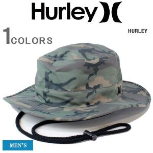 HURLEY メンズ ブーニーハット 帽子 ロゴ 刻印 ロゴハット カントリーブーニー ハット レジャー 釣り サーフィン マリンスポーツ HIHM0071-256｜r-one