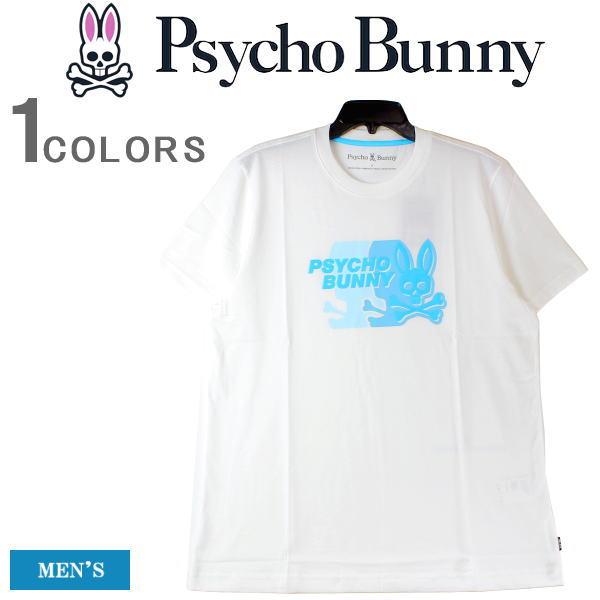 Psycho Bunny サイコバニー メンズ 半袖 Uネック Tシャツ 半袖 バニー グラフィック...