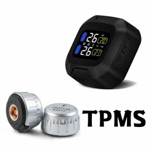 【正規販売店】 TPMS careud タイヤ 空気圧 監視システム モニター ワイヤレス センサー （2個）バイク 防水 OBEST オートバイ タイヤ空気圧監視システムM3-WI｜r-radiant